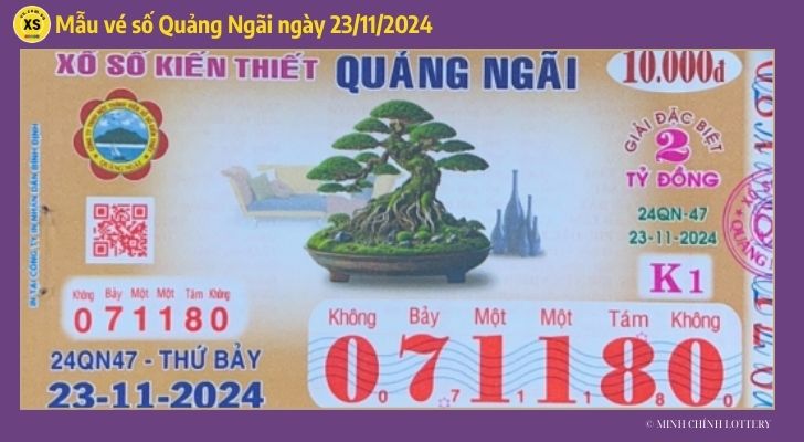 Tham khảo XSQNG 2311 Thống kê và phân tích xổ số Quảng Ngãi ngày 23112024 1 Tham khảo XSQNG 2311 Thống kê và phân tích xổ số Quảng Ngãi ngày 23112024 1