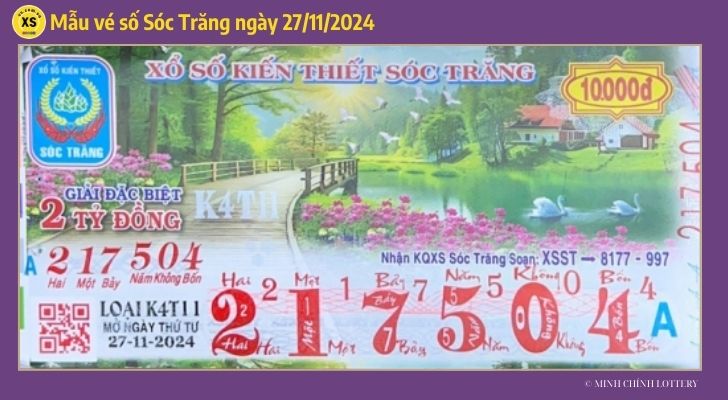 Tham khảo XSST 2711 Thống kê và phân tích xổ số Sóc Trăng ngày 27112024 1 Tham khảo XSST 2711 Thống kê và phân tích xổ số Sóc Trăng ngày 27112024 1
