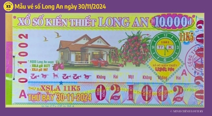 Tham khảo XSLA 3011 Thống kê và phân tích xổ số Long An ngày 30112024 1 Tham khảo XSLA 3011 Thống kê và phân tích xổ số Long An ngày 30112024 1