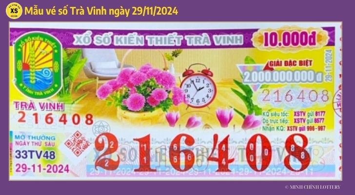 Tham khảo XSTV 2911 Thống kê và phân tích xổ số Trà Vinh ngày 29112024 1 Tham khảo XSTV 2911 Thống kê và phân tích xổ số Trà Vinh ngày 29112024 1