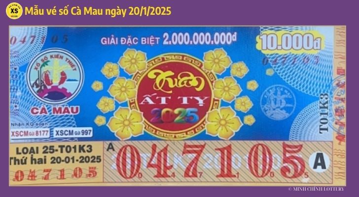 Tham khảo XSCM 201 Thống kê và phân tích xổ số Cà Mau ngày 2012025 1 Tham khảo XSCM 201 Thống kê và phân tích xổ số Cà Mau ngày 2012025 1