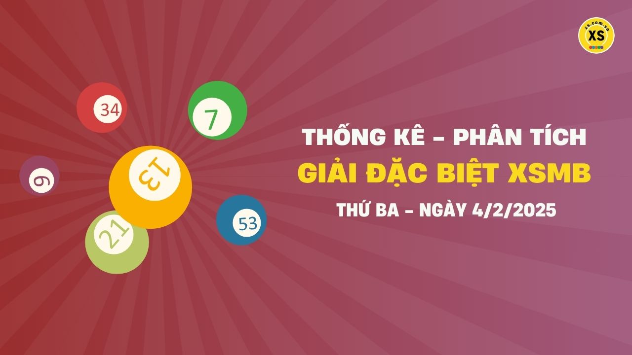 Phân tích giải đặc biệt xổ số miền Bắc ngày 4/2/2025