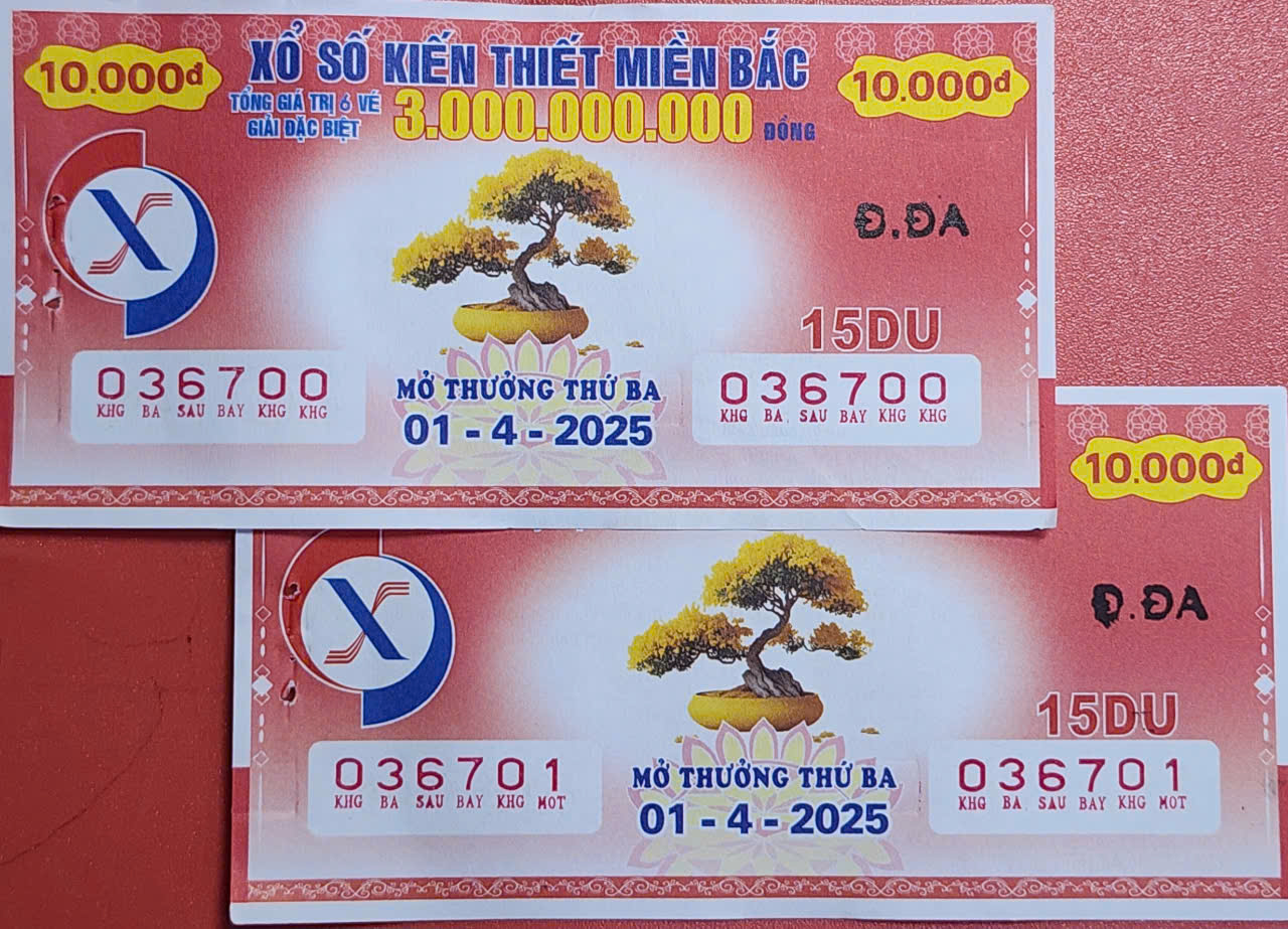 Mẫu vé số xổ số kiến thiết miền Bắc phát hành hôm nay 1/4/2025 Mẫu vé số xổ số kiến thiết miền Bắc phát hành hôm nay 1/4/2025