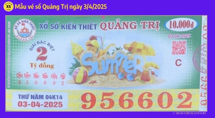Mẫu vé số Quảng Trị ngày 03/04/2025