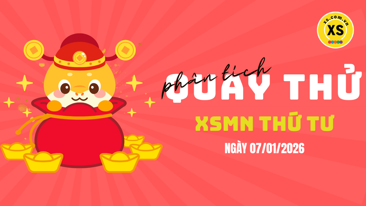 Quay thử xổ số miền Nam thứ 4 ngày 7/1/2026