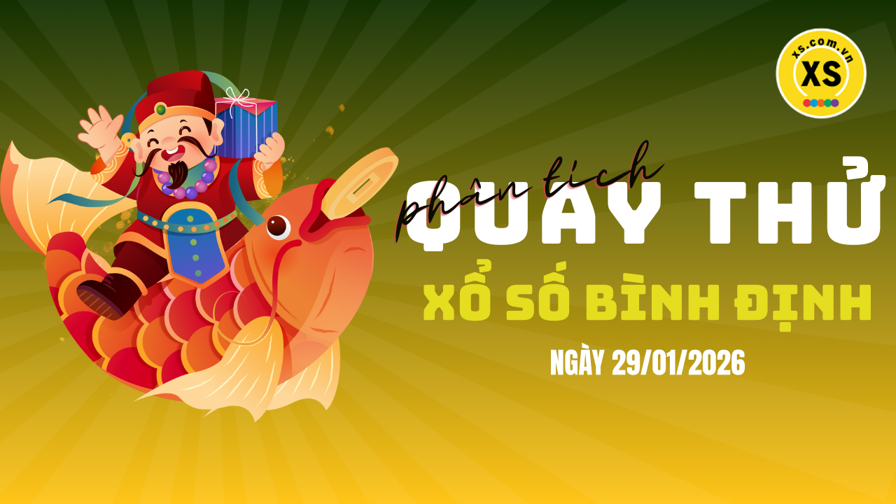 Phân tích kết quả quay thử xổ số Bình Định 29/1/2026