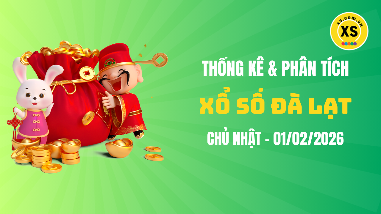 Thống kê XSDL 1/2 : Thống kê và phân tích xổ số Đà Lạt ngày 1/2/2026