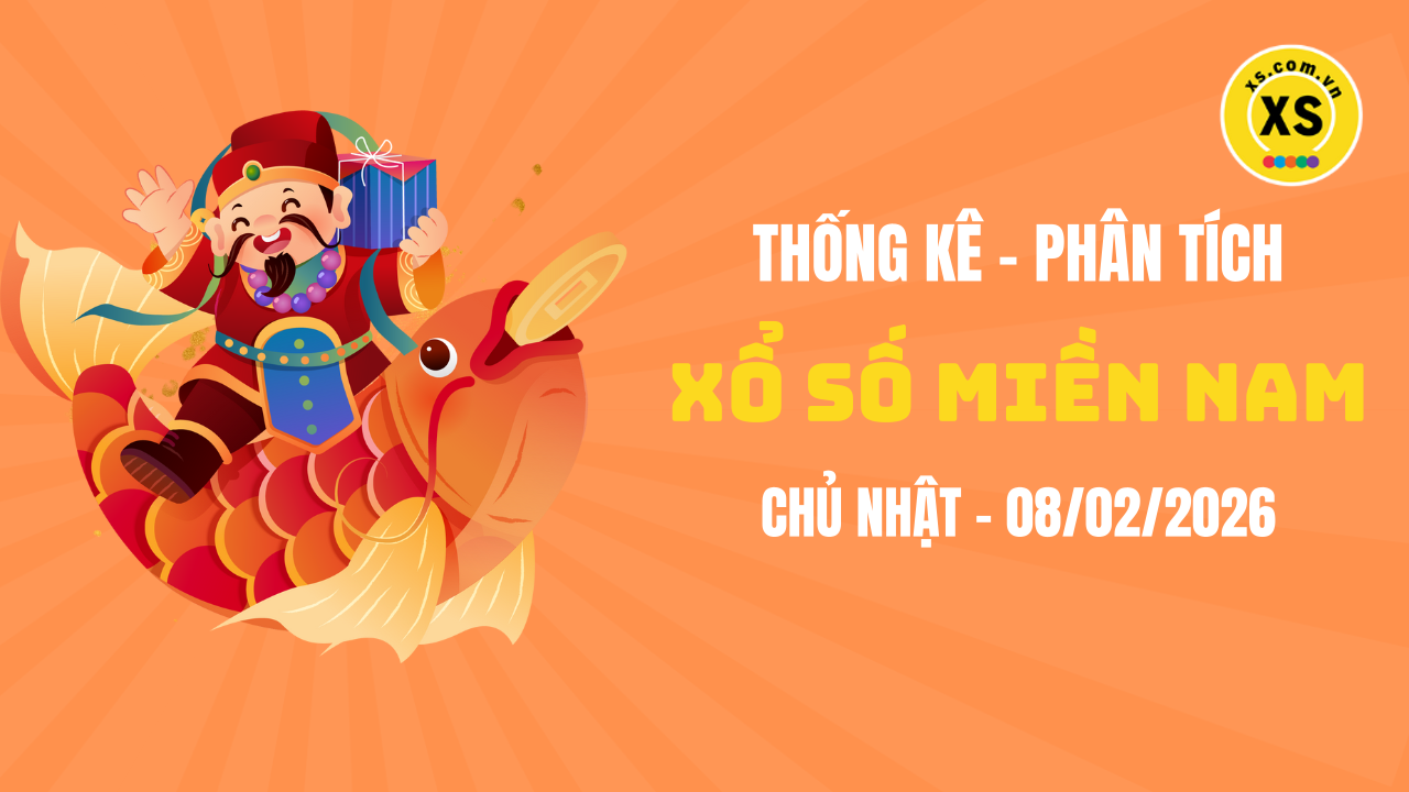 Thống kê XSMN 08/02 : Phân tích xổ số miền Nam ngày 8/2/2026