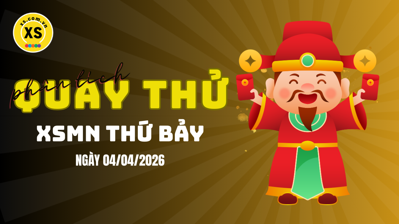Quay thử xổ số miền Nam thứ 7 ngày 4/4/2026