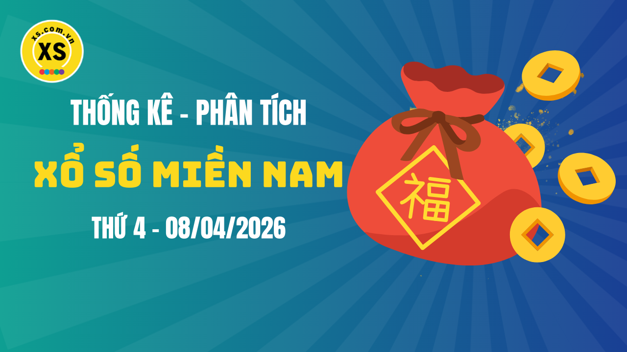 Thống kê XSMN 08/04 : Phân tích xổ số miền Nam ngày 8/4/2026
