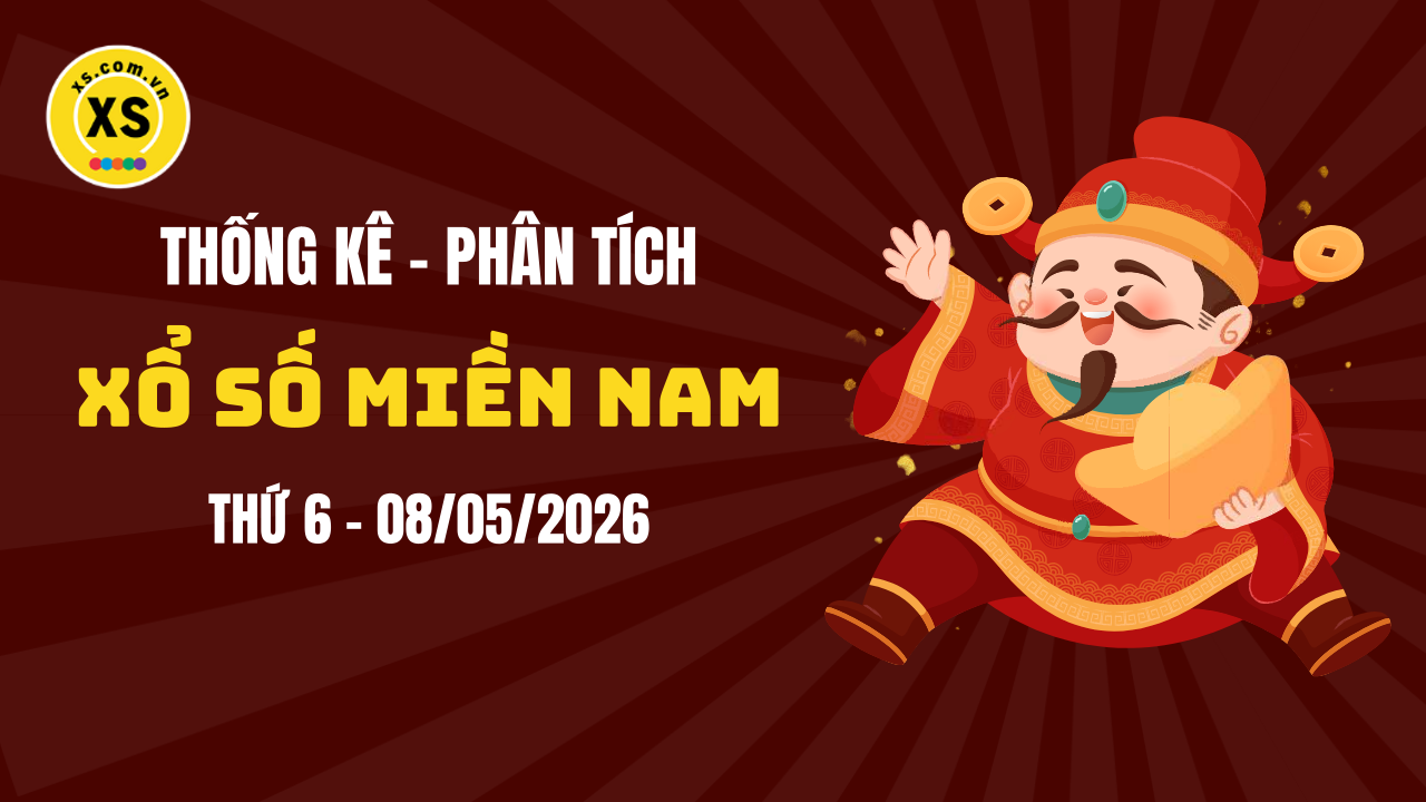 Thống kê XSMN 08/05 : Phân tích xổ số miền Nam ngày 8/5/2026