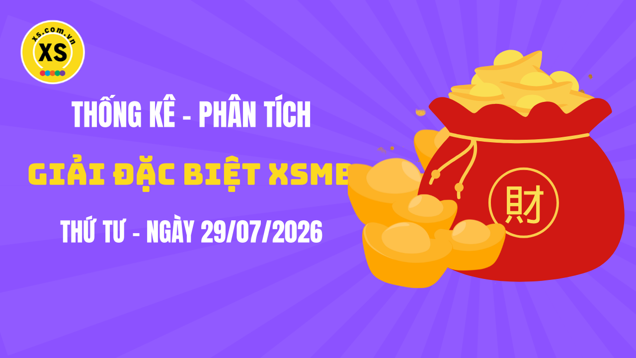 Phân tích giải đặc biệt xổ số miền Bắc ngày 29/7/2026